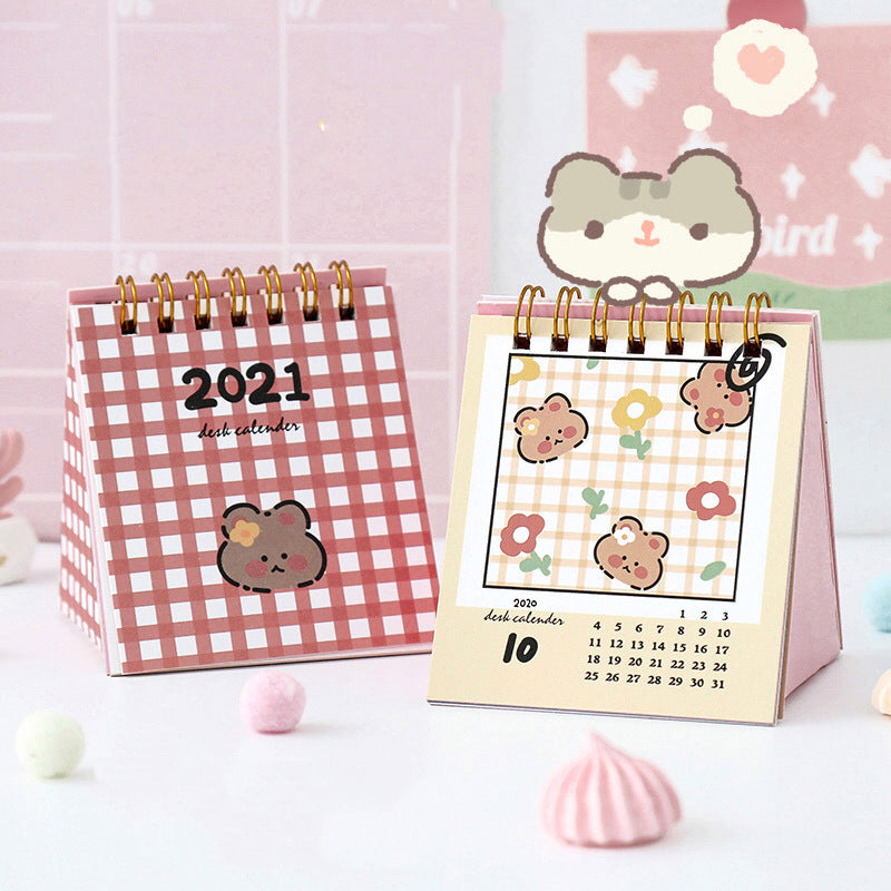 Mini calendar notepad